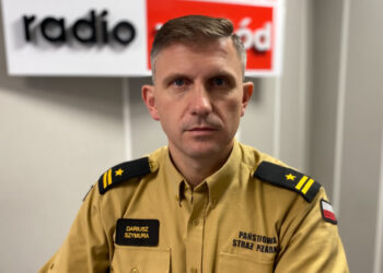 mł. bryg. Dariusz Szymura rzecznik Komendy Wojewódzkiej PSP w Gorzowie Wlkp. Radio Zachód - Lubuskie