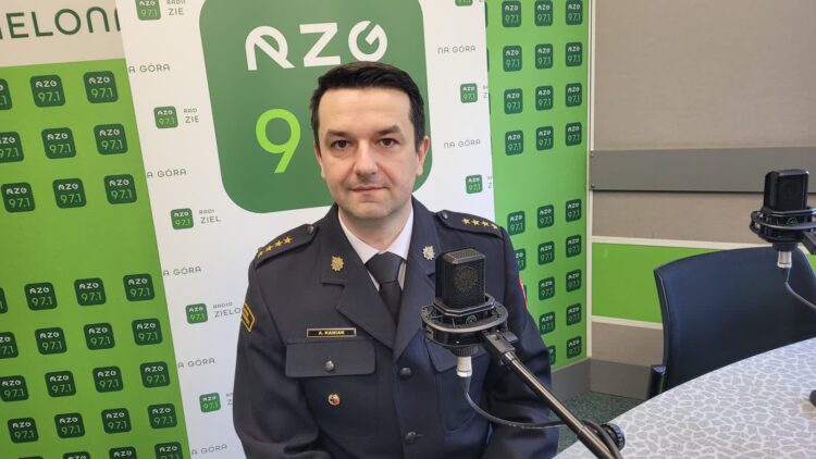 st. kpt. Arkadiusz Kaniak rzecznik prasowy Komendy Miejskiej Straży Pożarnej w Zielonej Górze Radio Zachód - Lubuskie