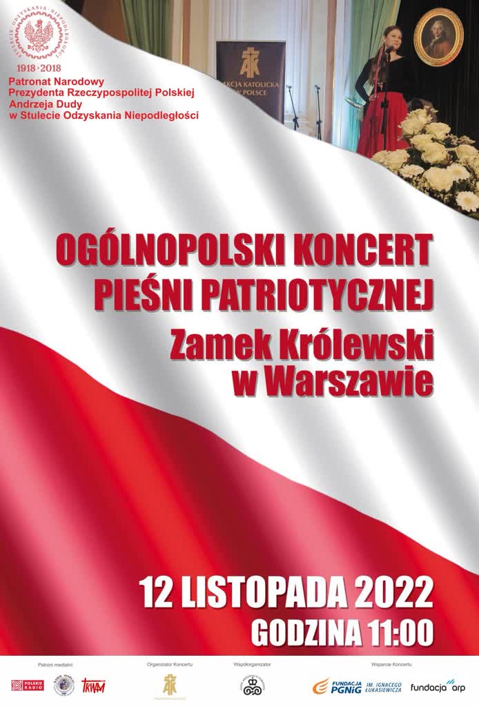 Na Zamku Królewskim zakończył się Ogólnopolski Koncert Pieśni Patriotycznej Radio Zachód - Lubuskie