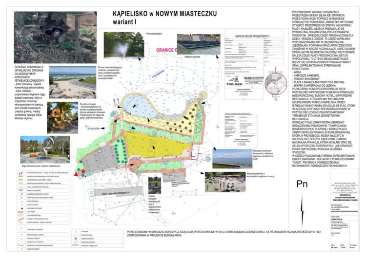 Plan modernizacji kąpieliska fot. UM Nowe Miasteczko