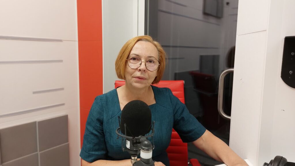 Bożena Pierzgalska, szefowa nauczycielskiej Solidarności w NSZZ Solidarnosć Regionu Zielonogórskiego. Radio Zachód - Lubuskie