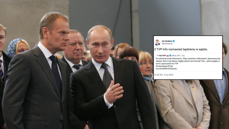 Donald Tusk i Władimir Putin (fot. Sasha Mordovets/Getty Images)/tvp.info