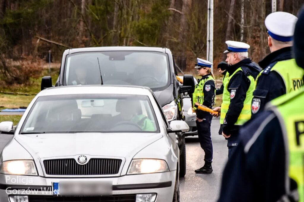 Sprawdzanie trzeźwości na S3 Radio Zachód - Lubuskie