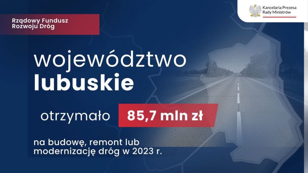 Wicewojewoda chwali samorządy za udział w programie drogowym Radio Zachód - Lubuskie