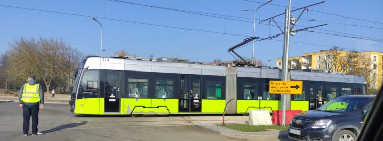 Testy tramwaju na ul. Walczaka