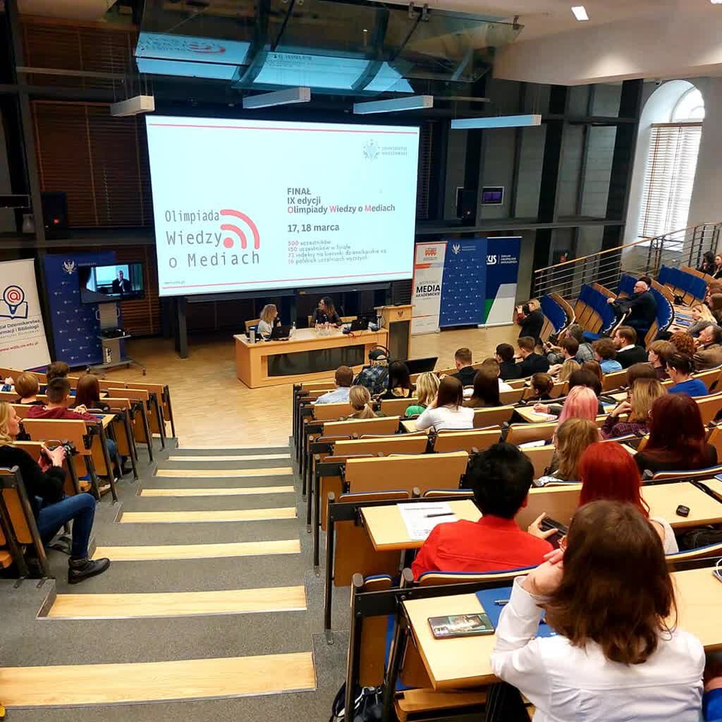 Fot.: Olimpiada Wiedzy o Mediach - Uniwersytet Warszawski