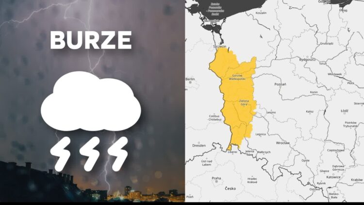 Dziś burzowo niemal w całym województwie Radio Zachód - Lubuskie