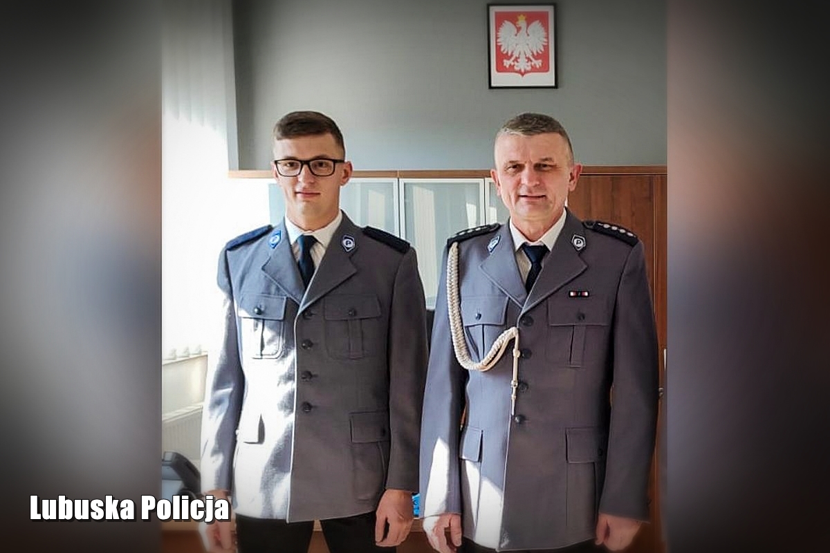 Policjanci z Iłowej - ojciec i syn - będąc na urlopie zatrzymali poszukiwanego Radio Zachód - Lubuskie