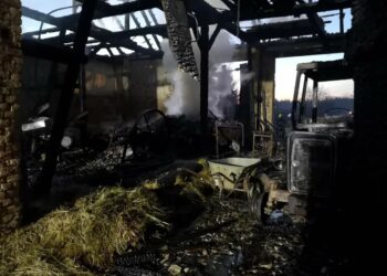 W Lubnie spaliła się stodoła Radio Zachód - Lubuskie