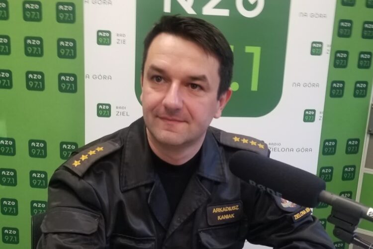 st. kpt. Arkadiusz Kaniak, rzecznik prasowy lubuskich strażaków Radio Zachód - Lubuskie