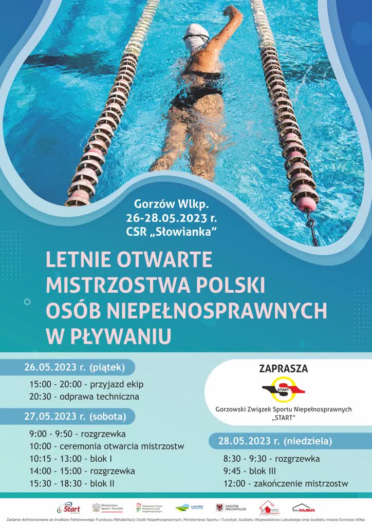 Niepełnosprawni pływacy powalczą w Gorzowie Wlkp. o medale mistrzostw Polski Radio Zachód - Lubuskie