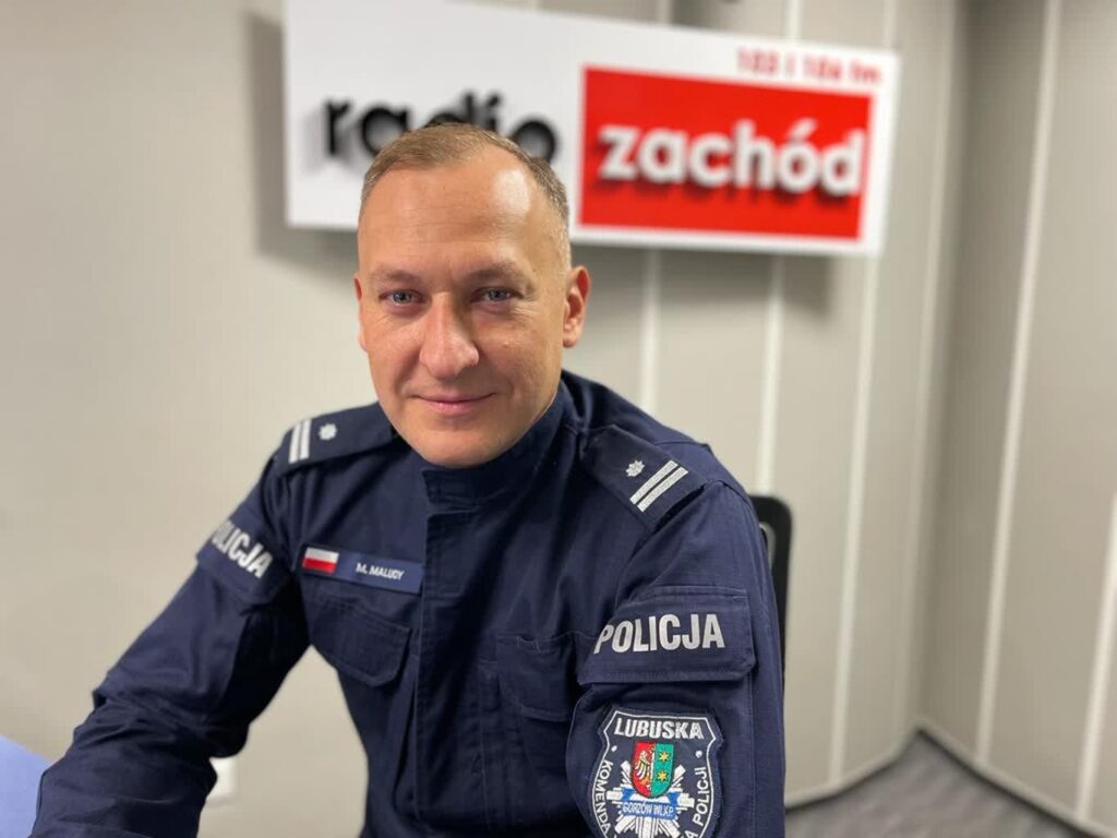 podinsp. Marcin Maludy, rzecznik lubuskiej policji Radio Zachód - Lubuskie