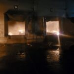 Fot. Ukraińskie Towarzystwo Czerwonego Krzyża. 8 maja 2023 r. w wyniku ataku rakietowego na Odessę zniszczony został magazyn Odeskiej Obwodowej Organizacji Czerwonego Krzyża Ukrainy