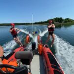 WOPR Świebodzin/FB. W sezonie przyszli ratownicy szkolą się na akwenach otwartych