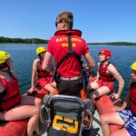 WOPR Świebodzin/FB. W sezonie przyszli ratownicy szkolą się na akwenach otwartych