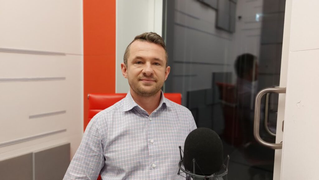 Rafał Jaworski, przewodniczący Komisji Międzyzakładowej NSZZ Solidarność w Urzędzie Marszałkowskim Radio Zachód - Lubuskie