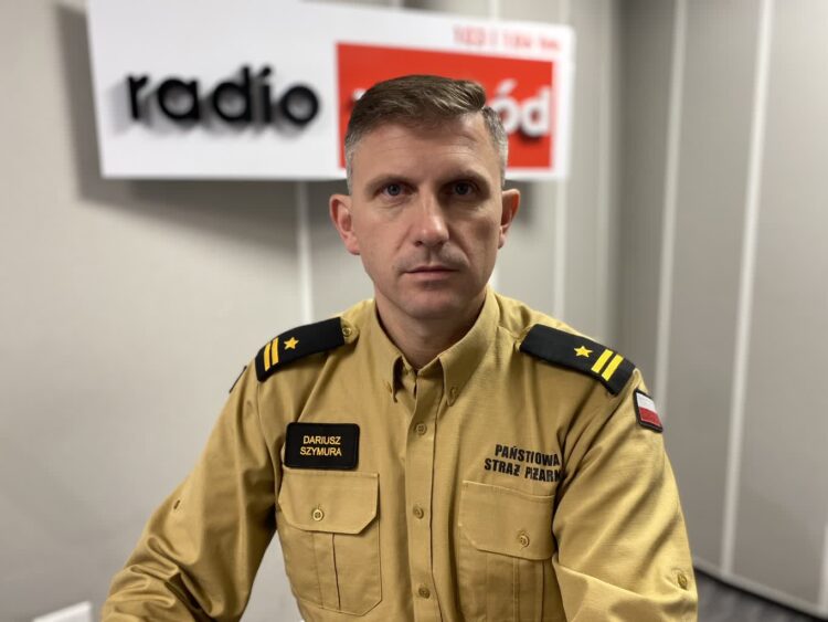Dariusz Szymura, komendant Państwowej Straży Pożarnej w Gorzowie Wlkp. Radio Zachód - Lubuskie