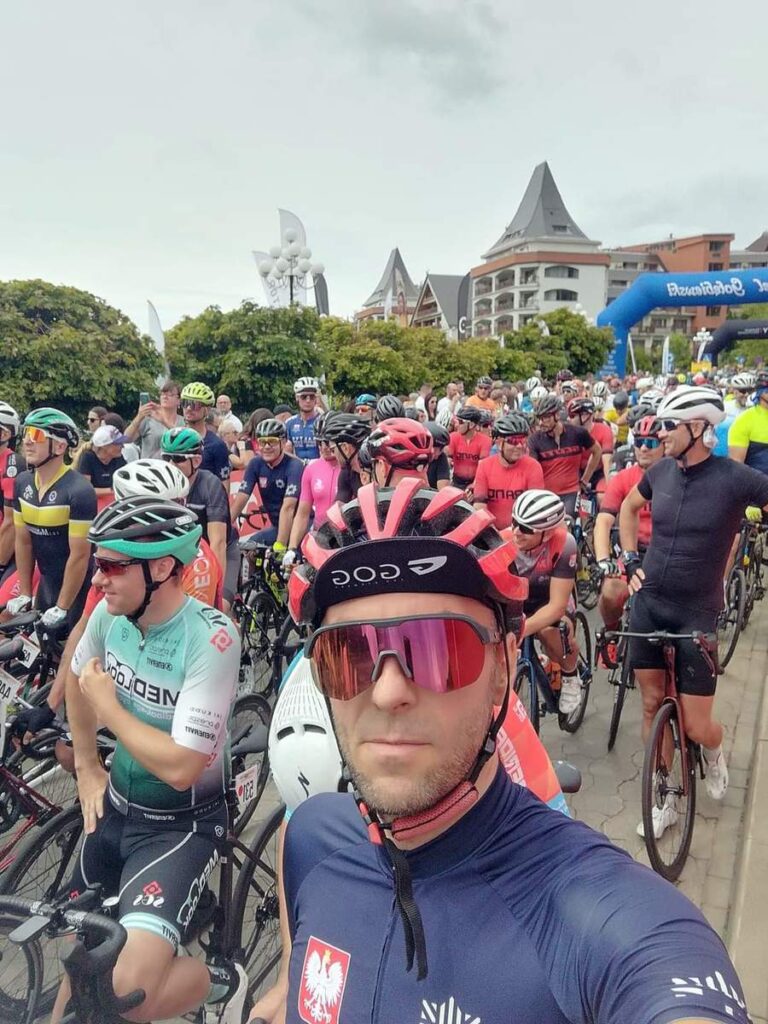 Lubuski policjant na podium Mistrzostw Polski Policji Tour de Pologne Radio Zachód - Lubuskie