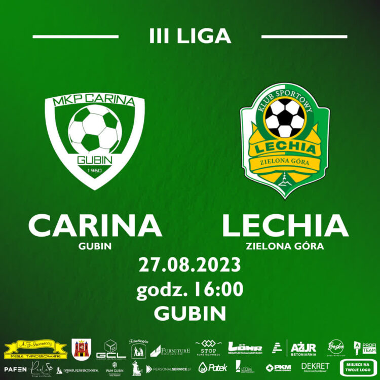 W niedzielę derby w Gubinie: Carina vs Lechia Radio Zachód - Lubuskie