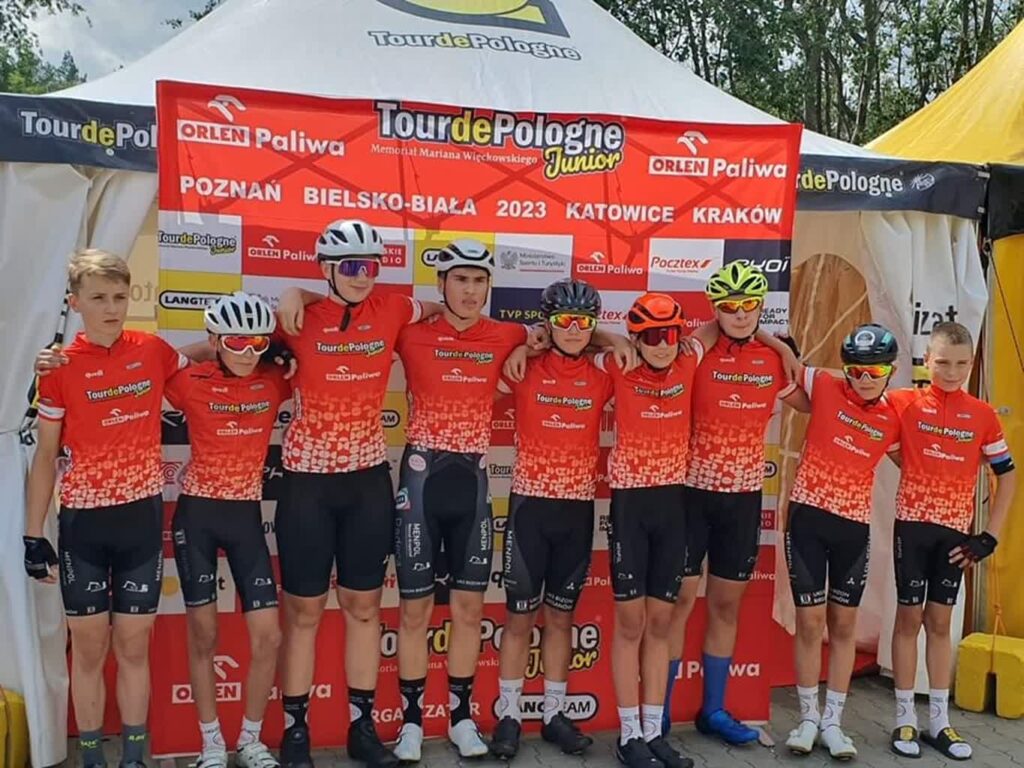 Kolarska młodzież Bizona Bieganów w Tour de Pologne junior Radio Zachód - Lubuskie