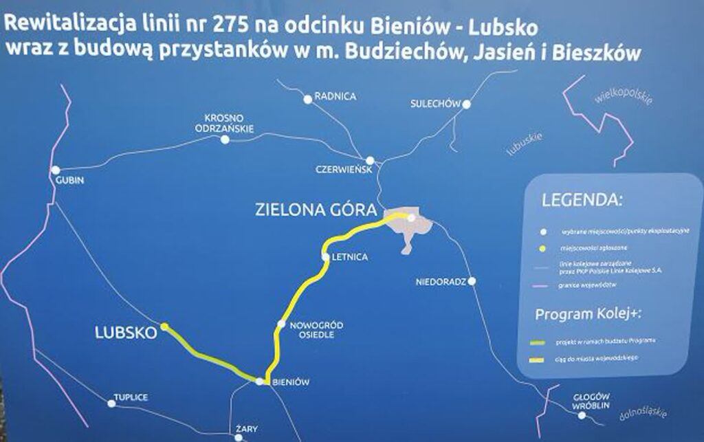 Jest przetarg na kolejową linię Lubsko-Bieniów Radio Zachód - Lubuskie