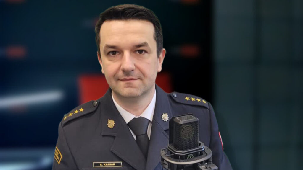 Starszy Kapitan Arkadiusz Kaniak, oficer prasowy lubuskiej straży pożarnej Radio Zachód - Lubuskie