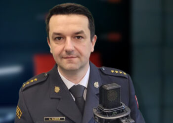 Starszy Kapitan Arkadiusz Kaniak, oficer prasowy lubuskiej straży pożarnej Radio Zachód - Lubuskie