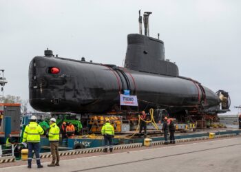 Okręt podwodny – dawny ORP Sokół typu Kobben- przenosi się do Muzeum Marynarki Wojennej. Fot. Muzeum Marynarki Wojennej w Gdyni/FB