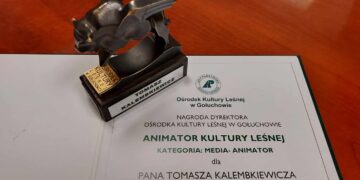 Tomasz Kalembkiewicz z główną nagrodą w konkursie Animator Kultury Leśnej Radio Zachód - Lubuskie