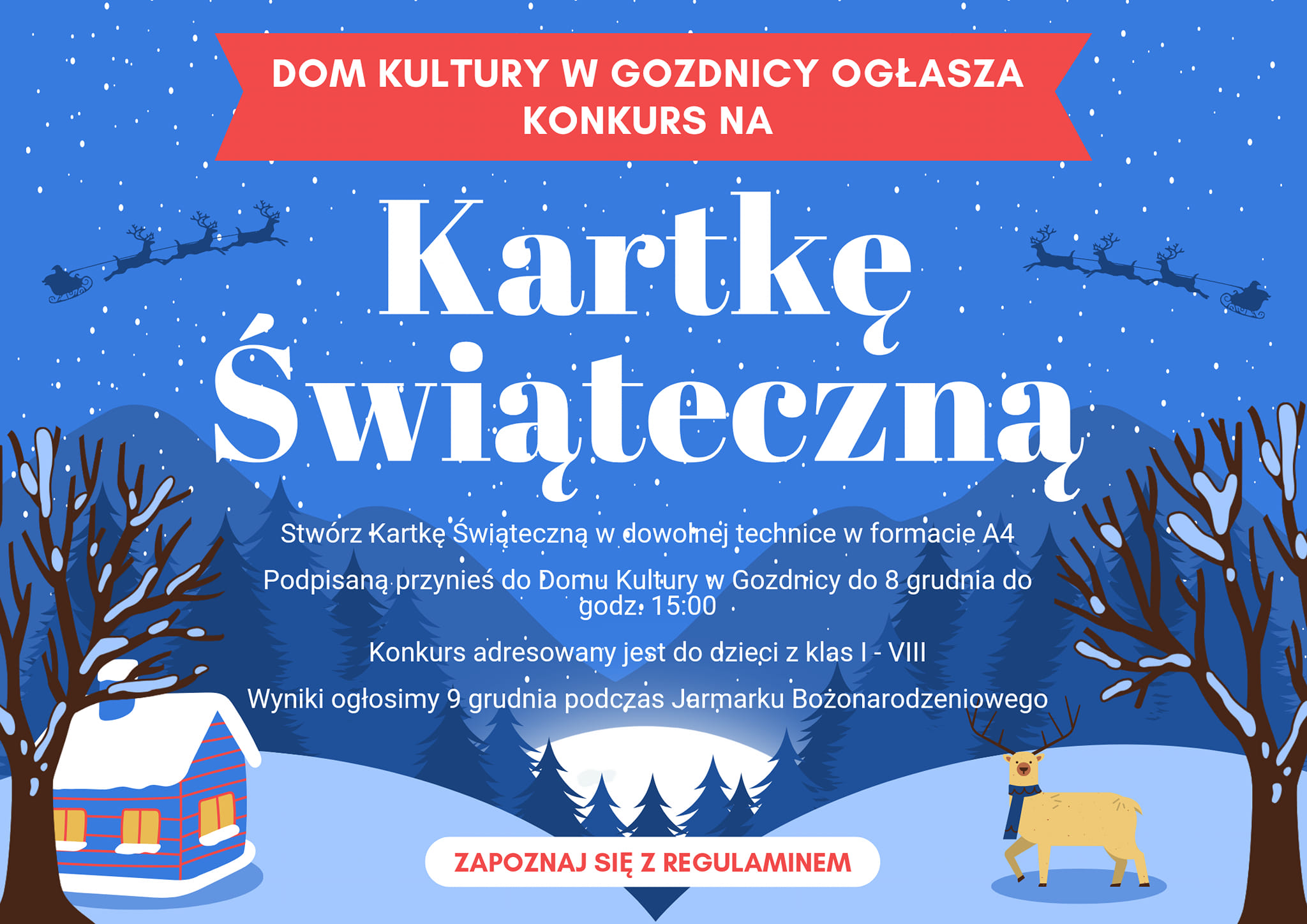 Gozdnicki konkurs na kartkę świąteczna Radio Zachód - Lubuskie
