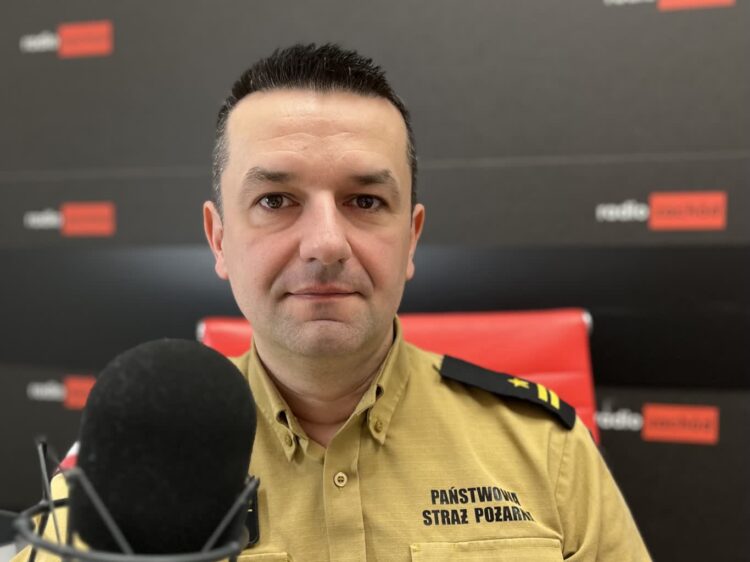 mł. brygadier Arkadiusz Kaniak, oficer prasowy lubuskich strażaków Radio Zachód - Lubuskie