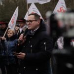 Zdjęcie uczestnika protestu