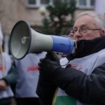 Zdjęcie uczestnika protestu