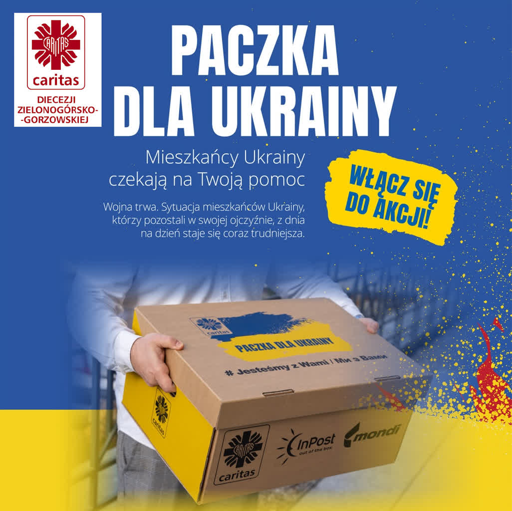 Caritas prowadzi akcję „Paczka dla Ukrainy” Radio Zachód - Lubuskie