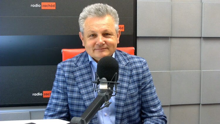 Czesław Fiedorowicz. Prezes Konwentu Euroregionu "Sprewa-Nysa-Bóbr" Radio Zachód - Lubuskie