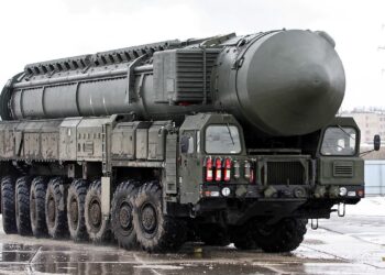 Zdjęcie ilustracyjne. RS-12M1 Topol-M - rosyjski międzykontynentalny pocisk balistyczny (ICBM) klasy ziemia-ziemia. Fot. Wikipedia