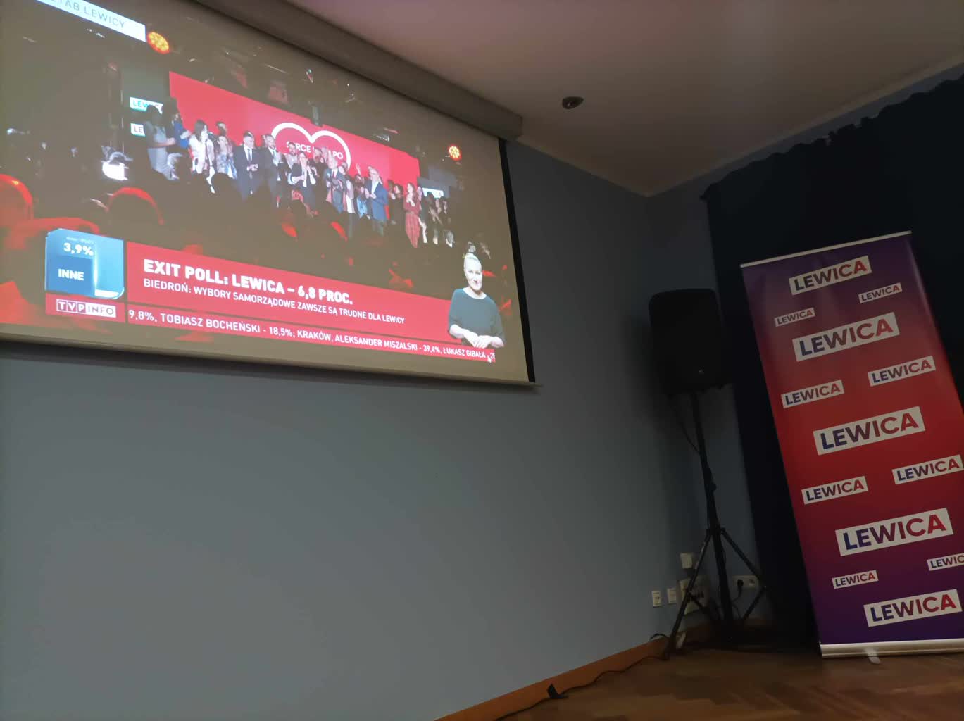 Stonowane nastroje w sztabie zielonogórskiej Nowej Lewicy Radio Zachód - Lubuskie