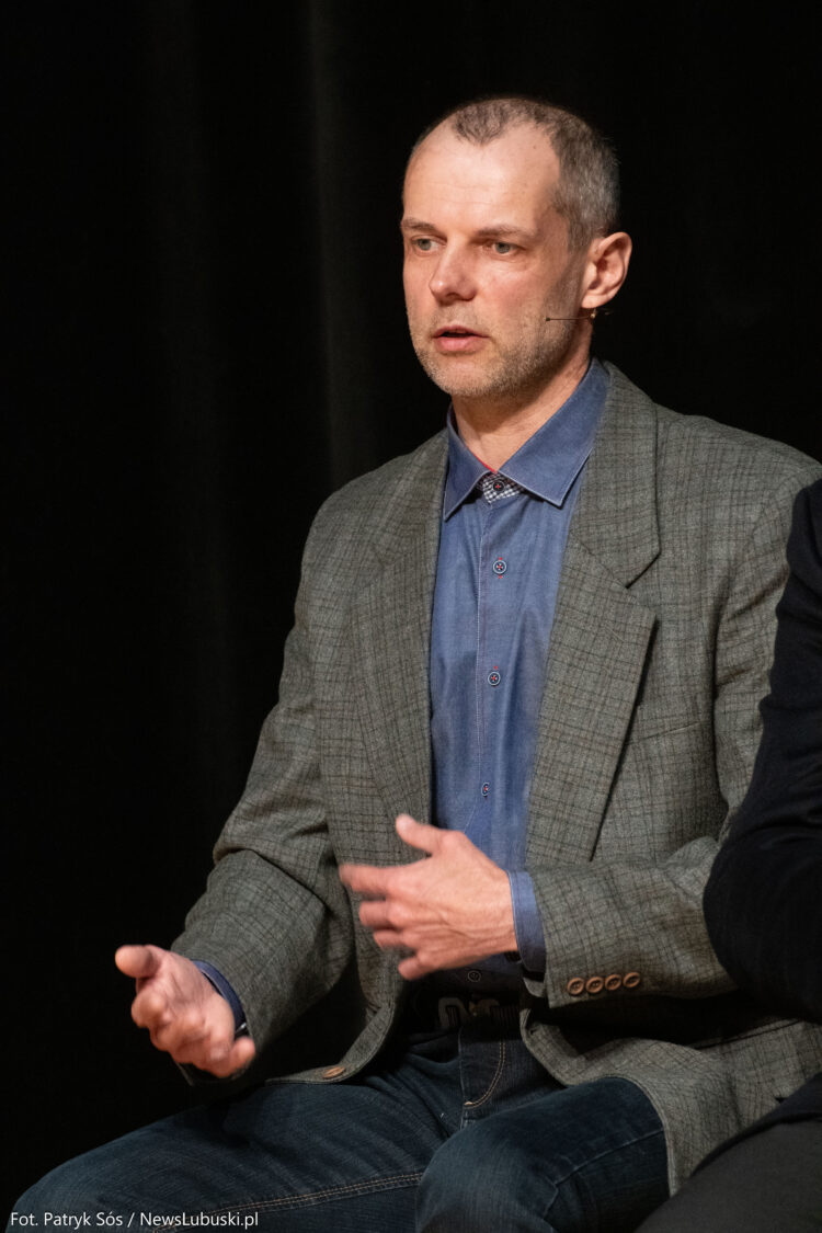 Fot. Patryk Sós/NewsLubuski.pl, Zielona Gora, 03.04.2024. Debata kandydatow na prezydenta Zielonej Gory.