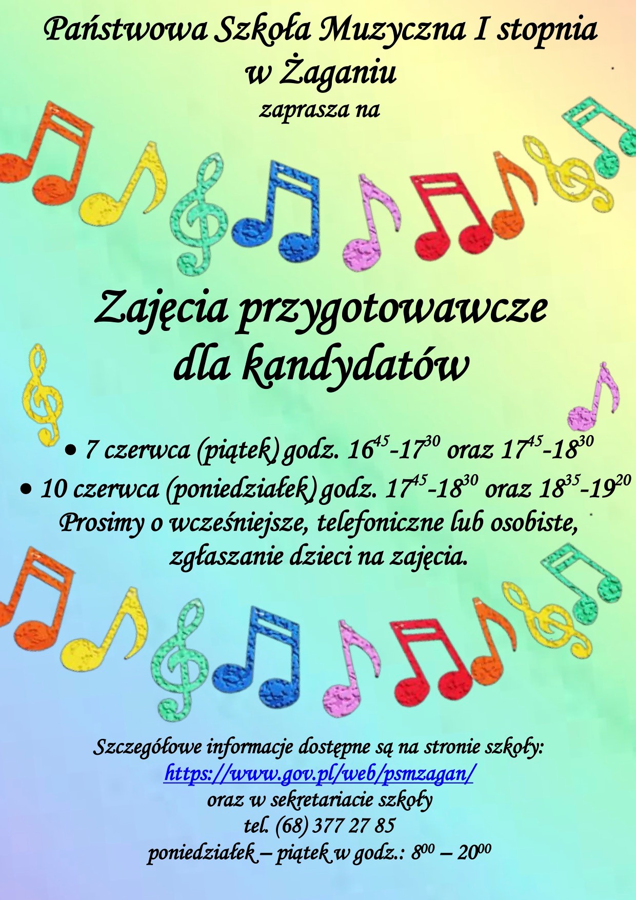 Nabór do żagańskiej szkoły muzycznej Radio Zachód - Lubuskie