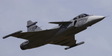 Myśliwiec Gripen/Fot. Pap