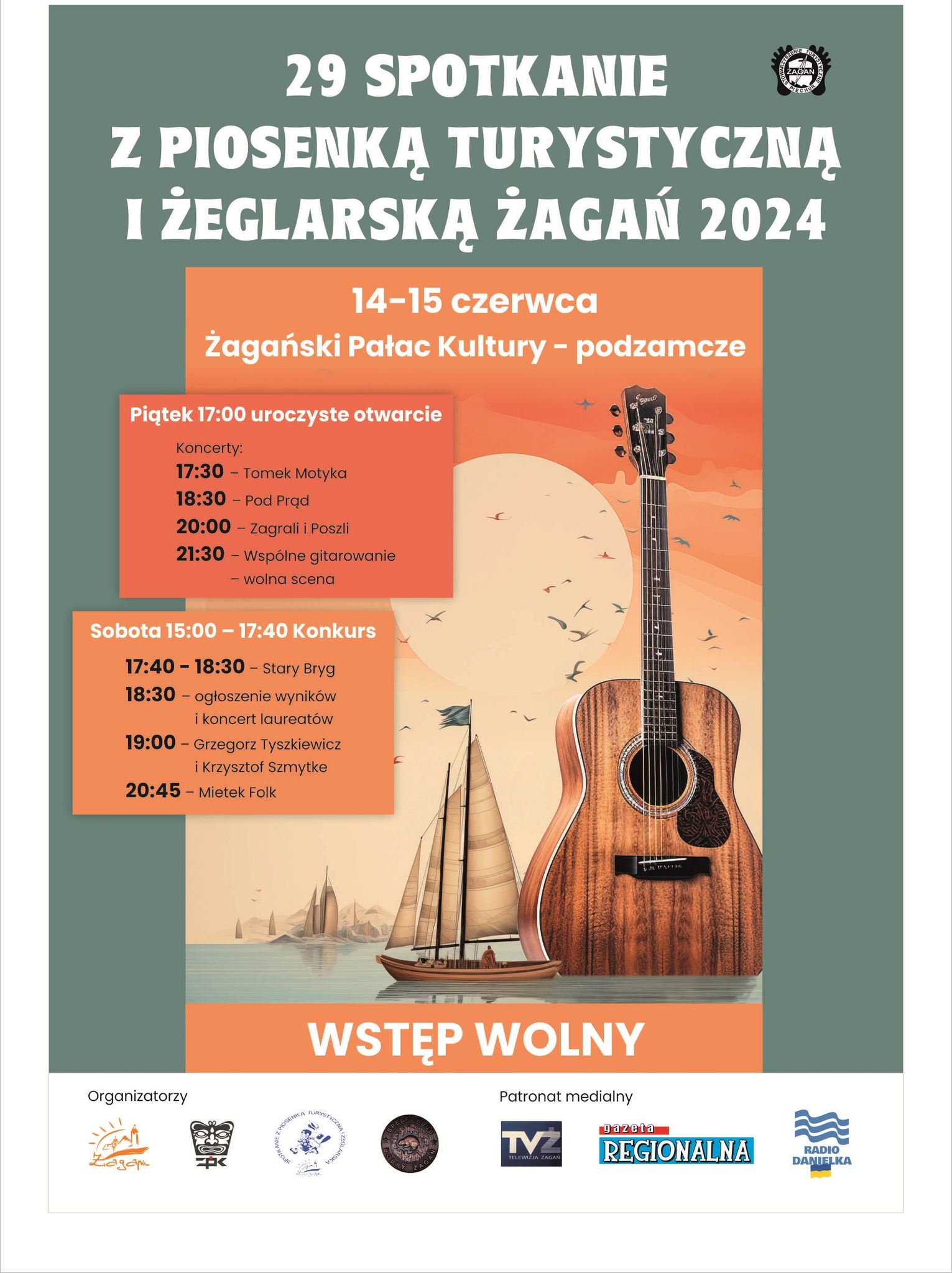 Spotkanie z piosenką turystyczną i żeglarską w Żaganiu Radio Zachód - Lubuskie