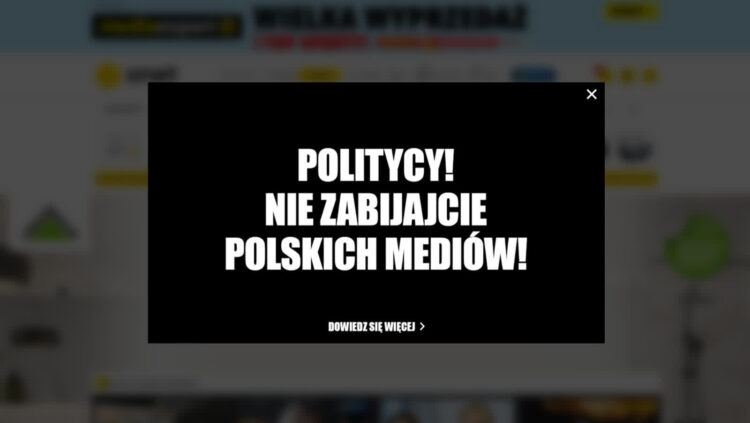 Fot. Za: PAP/Apel mediów do polityków. Źródło: onet.pl