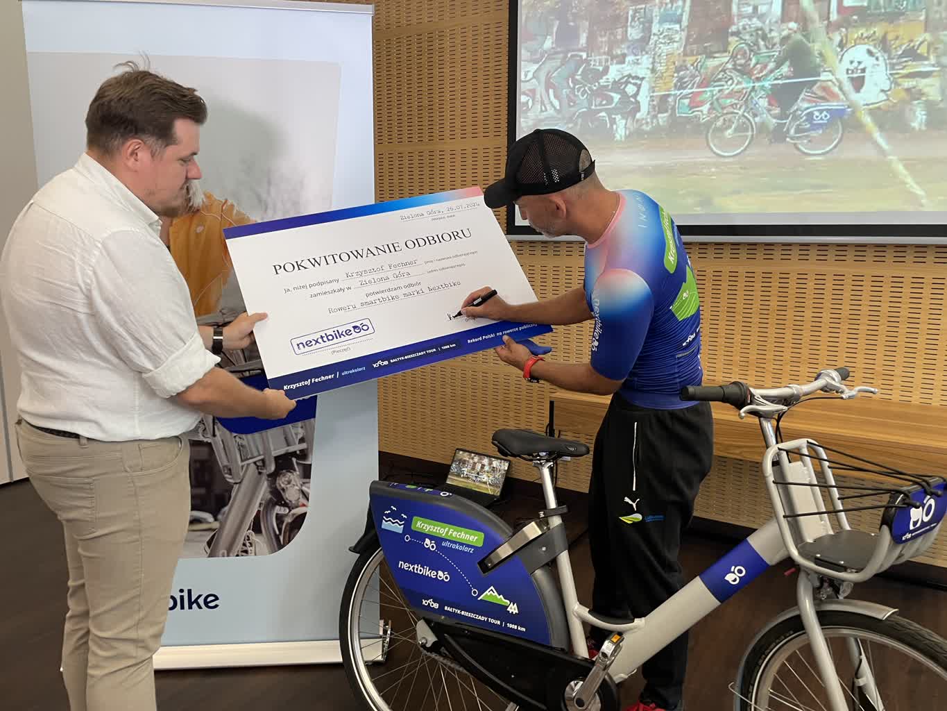 Rowerem miejskim chce przejechać ponad 1000 km w 70 godzin! Radio Zachód - Lubuskie