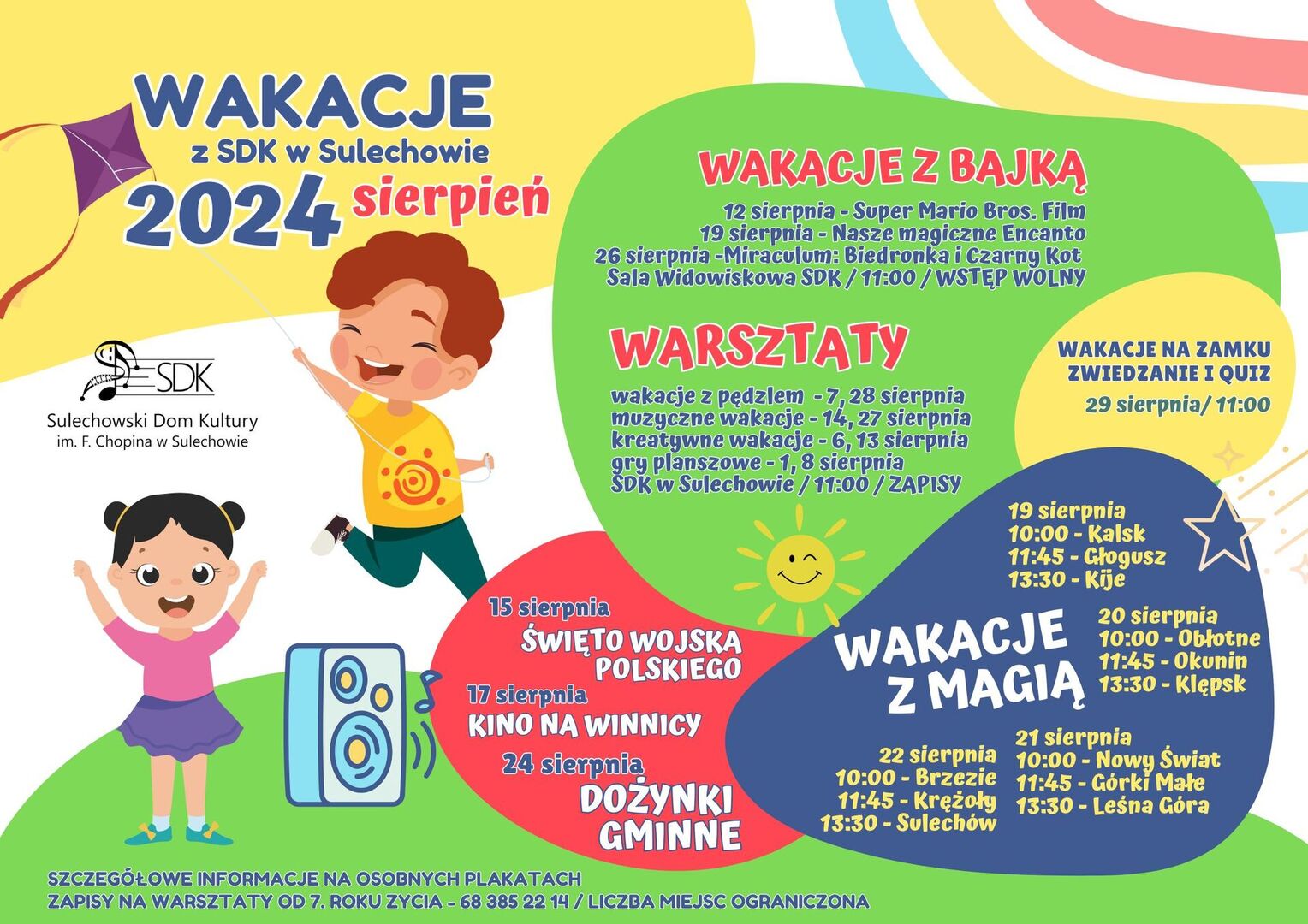 Sulechowski Dom Kultury zaprasza na sierpniowe zajęcia i wydarzenia Radio Zachód - Lubuskie