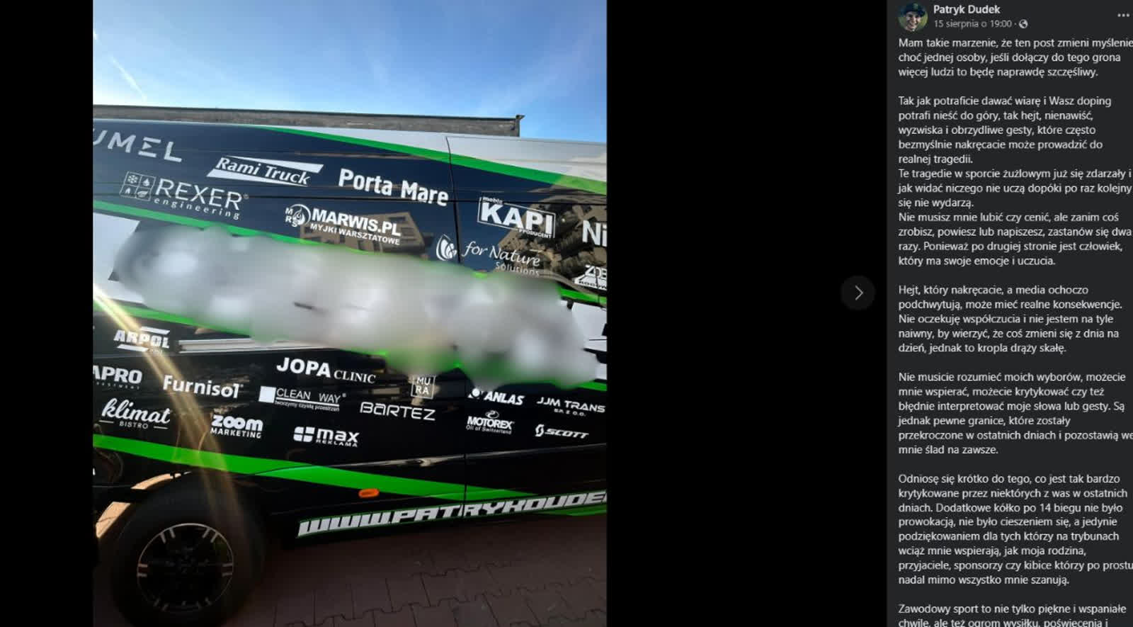 Zniszczony bus, wulgaryzmy i latające butelki – Patryk Dudek atakowany przez kibiców! Radio Zachód - Lubuskie