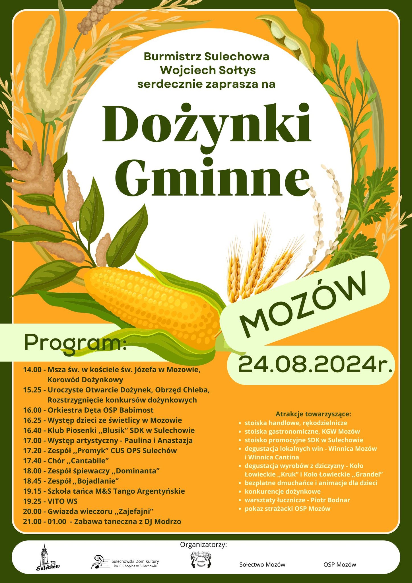 Gmina Sulechów: tegoroczne dożynki gminne odbędą się w Mozowie Radio Zachód - Lubuskie