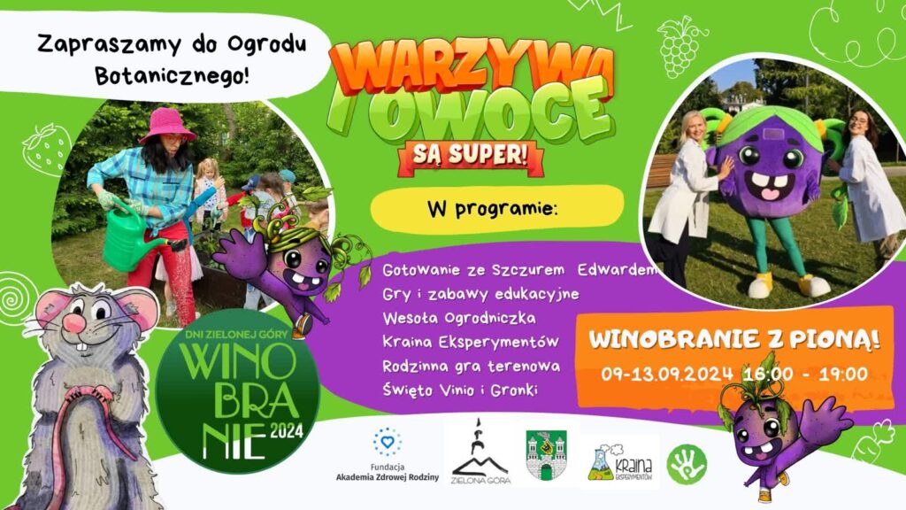 Winobraniowe animacje w Ogrodzie Botanicznym Radio Zachód - Lubuskie