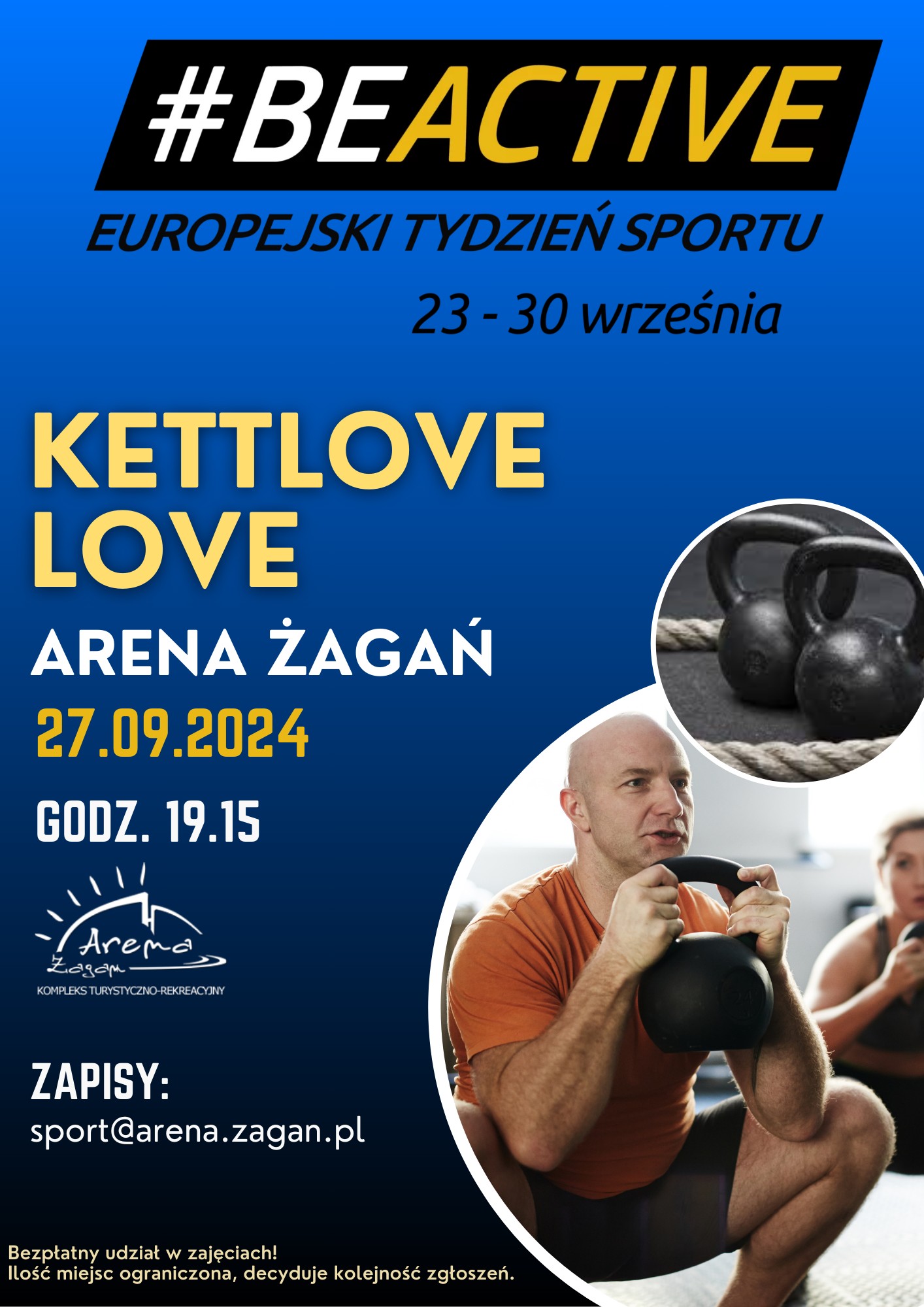 Żagańska Arena zaprasza na Europejski Tydzień Sportu Radio Zachód - Lubuskie