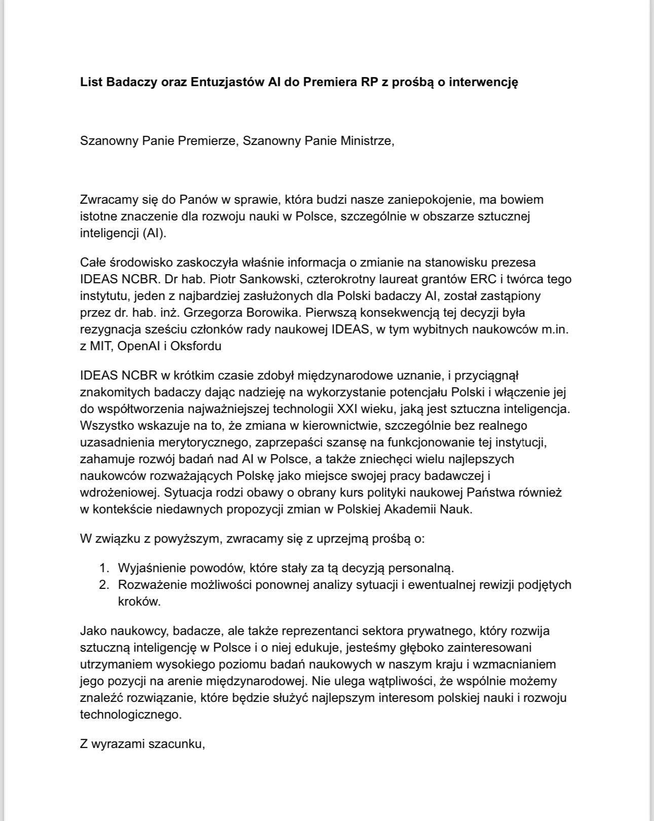 Fala oburzenia ws. zwolnionego prof. Sankowskiego, szefa IDEAS NCBR. Naukowiec zrobił niebywałe rzeczy dla AI w Polsce Radio Zachód - Lubuskie