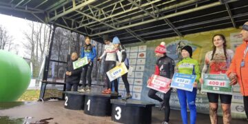 Rozalia Dutczak na podium U23 we Władysławowie Radio Zachód - Lubuskie